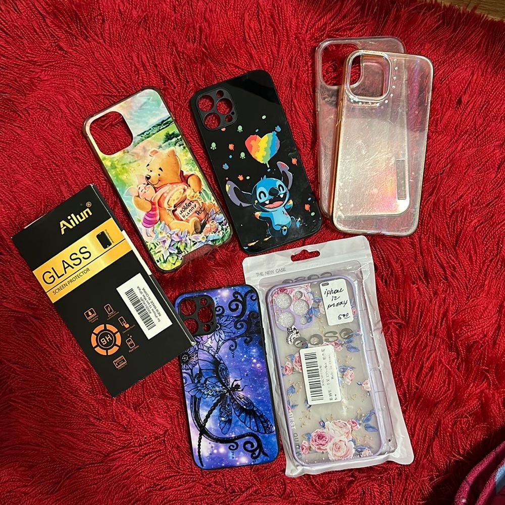 iPhone 12 Pro Max cases / 1 tempered glass